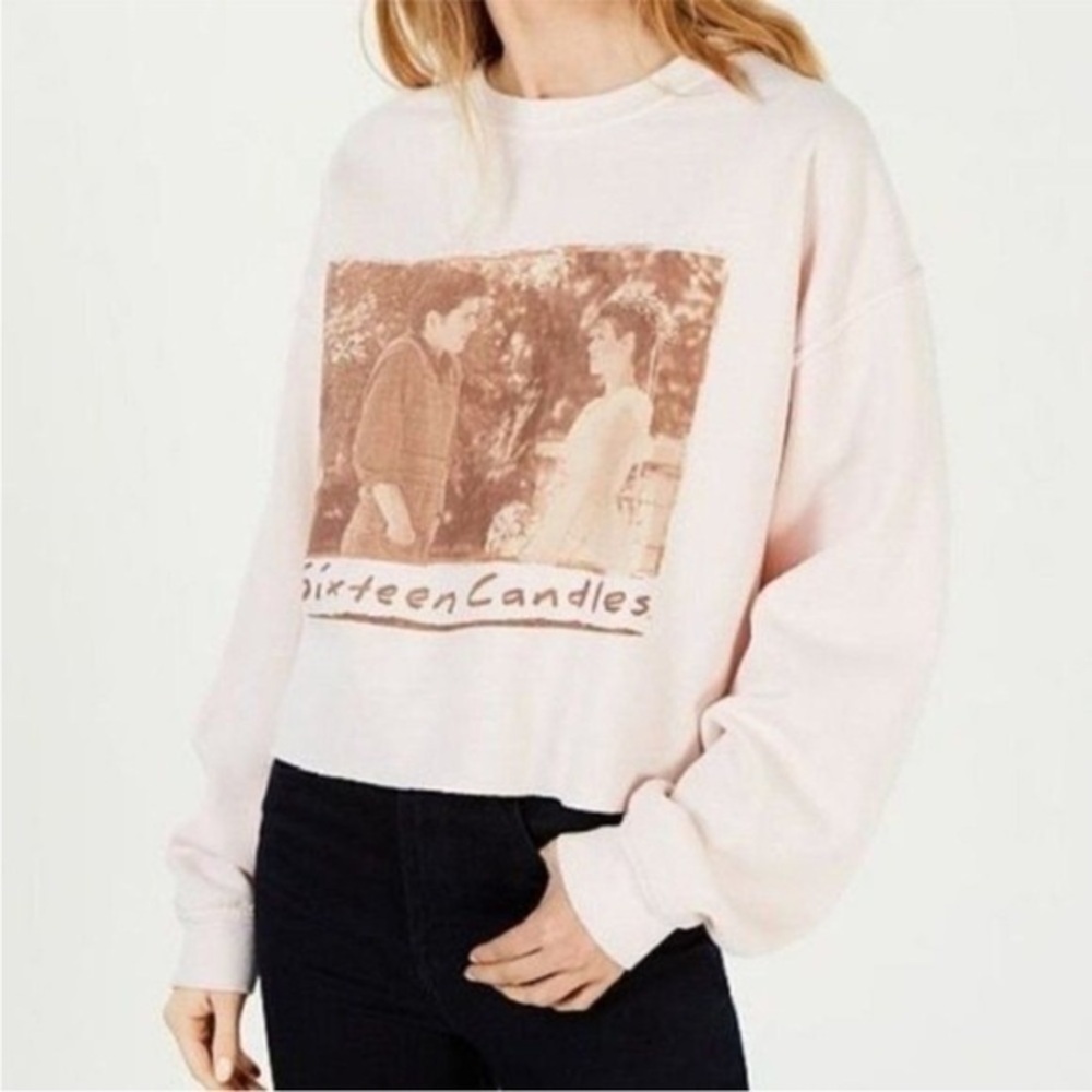 Sixteen Candles Cropped Oversized Movie Sweatshirt Molly Ringwald Size S